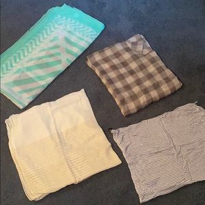 Bundle of pattern scarves